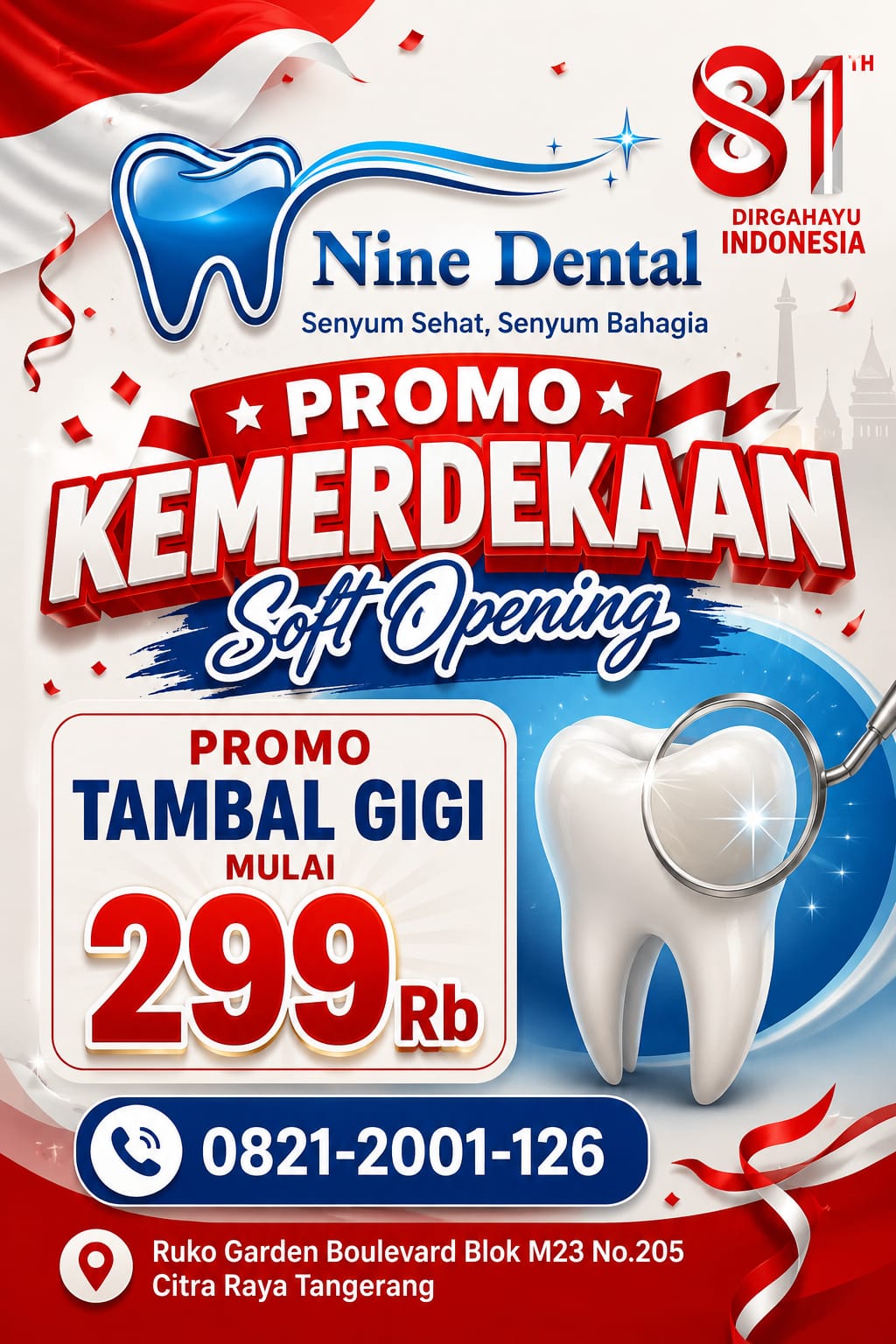 Promo Tambal Gigi Nine Dental